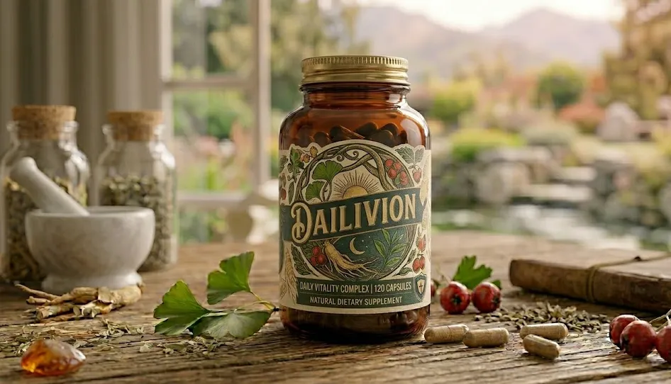 Dailivion product packaging on neutral background